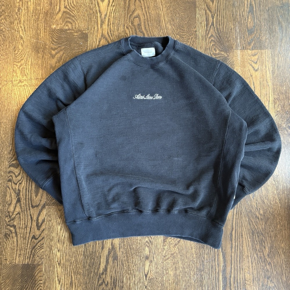 Aime Leon Dore Sweater Mens XL Black Sweatshirt Logo Lifestyle Long Sleeve